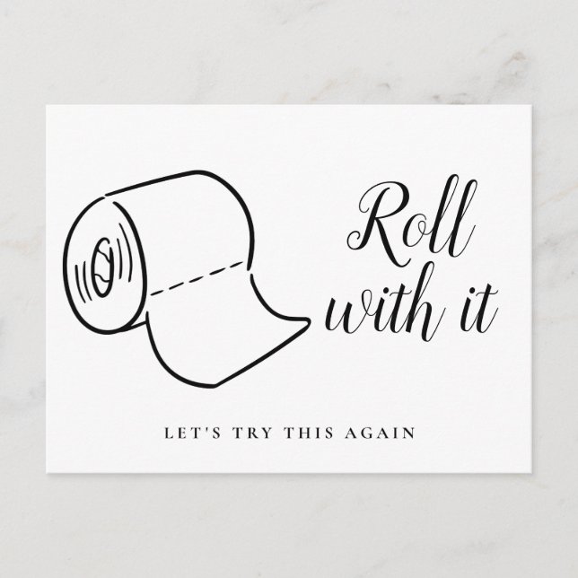 Carte Postale Faire-part Changement de date Report Annulation d'un événemen (Devant)