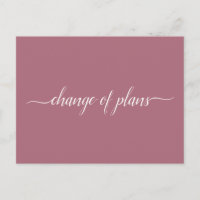 Changement de plans Mariage Annulé Reporté Rose