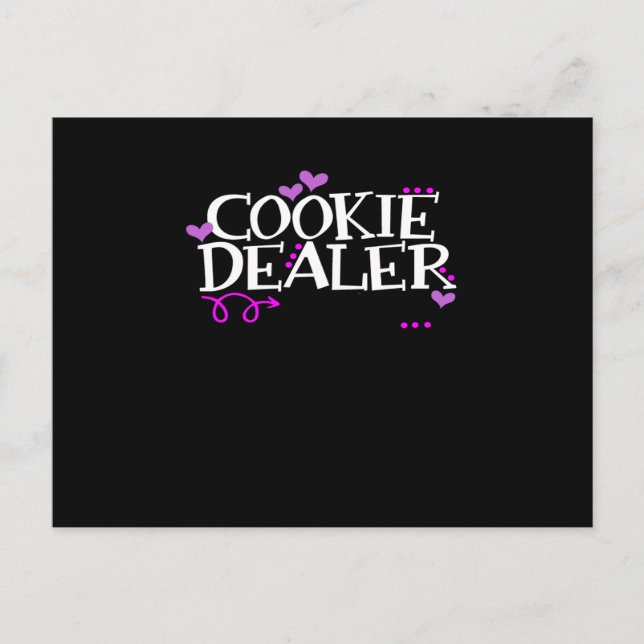 Carte Postale Faire-part Chemise de vendeur de biscuits drôle Maman Papa Sc (Devant)