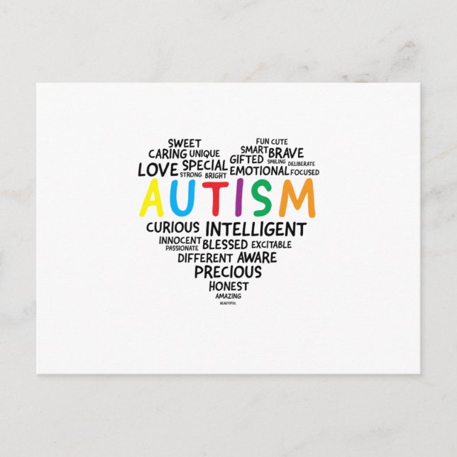 Carte Postale Faire-part Chemises de sensibilisation à l'autisme - Chemise  (Devant)