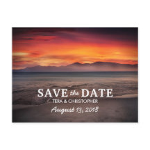 Chic Destination Sunset Beach Enregistrer La Date