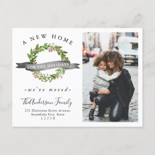 Carte Postale Faire-part Chic Nouvelle Maison pour les fêtes La photo des c