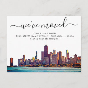Carte postale Faire-part Chicago Moving
