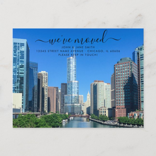 Carte postale Faire-part Chicago Moving (Devant)
