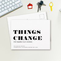 CHOSES CHANGER Adresse Moderne Minimaliste Déplace