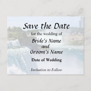 Carte Postale Faire-part Chutes du Niagara NY - Vue depuis le côté américai