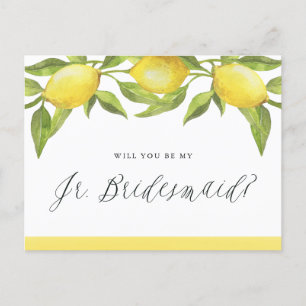 Carte Postale Faire-part Citrons et verdure Serez-vous mes maitres Jr. Brid
