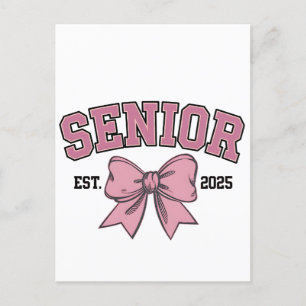 Carte Postale Faire-part Classe terminale 2025 Coquette Promotion 2025 Ruba