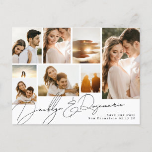 Carte Postale Faire-part Collage Personnalisable Multi Photo Enregistrer La