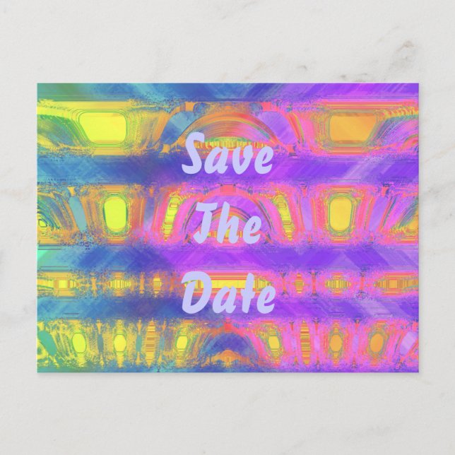 Carte Postale Faire-part Colorant de cravate (Devant)