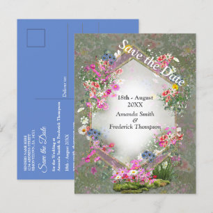 Carte Postale Faire-part Cosmos Fleurs Sauvages