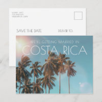 Costa Rica Beach Wedding Enregistrer la date