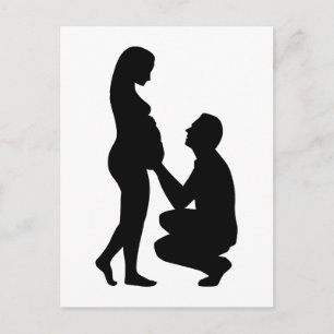 Carte Postale Faire-part Couples de femme enceinte