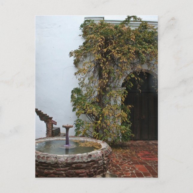 Carte Postale Faire-part Cour espagnole (Devant)