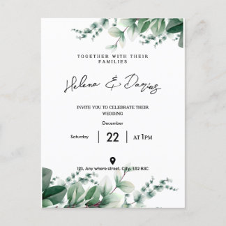 Carte Postale Faire-part Créez Votre Propre - Devenez Écolo