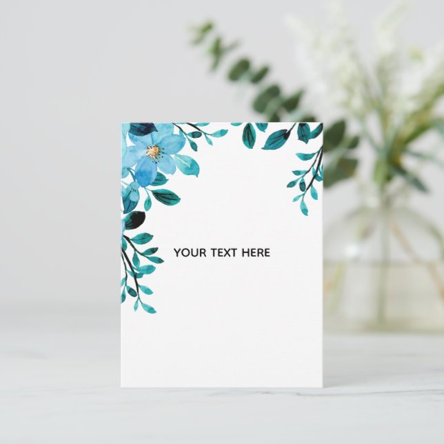 Carte Postale Faire-part Créez Votre Propre Fleur (Debout devant)