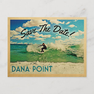 Carte Postale Faire-part Dana Point Enregistrer La Date California Surfing