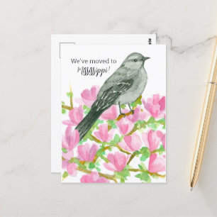 Carte Postale Faire-part de déménagement Mississippi Mockingbird