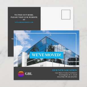 Carte Postale Faire-part de déplacement d'entreprise