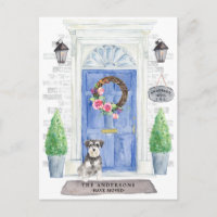 Faire-part de déplacement Schnauzer miniature