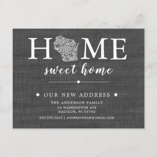 Carte postale Faire-part de déplacement WISCONSIN