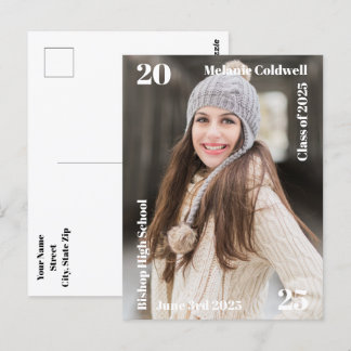 Carte Postale Faire-part de diplômes modernes personnalisés