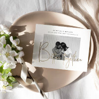 Faire part de fiançailles avec une photo et texte 