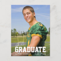 Faire-part de graduation sportive moderne photo