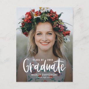 Carte postale Faire-part de graduation type adorab