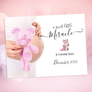 Carte Postale Faire-part de grossesse Miracle