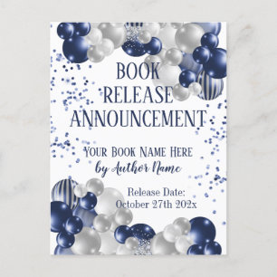 Carte postale Faire-part de lancement de livre