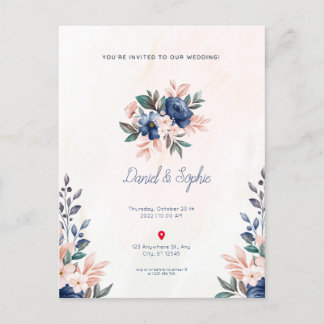 Carte Postale faire-part de mariage