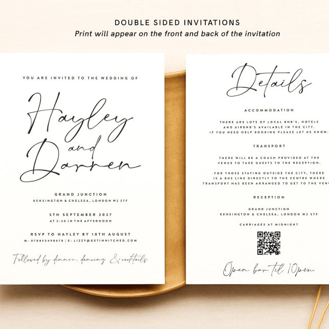 Carte postale faire-part de mariage, invitation de (Créateur téléchargé)