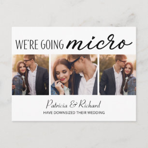 Carte Postale Faire-Part de Mariage Réduit Mignon 3 Photo