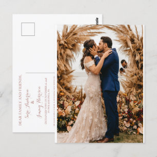 Carte Postale Faire-part de mariage royale