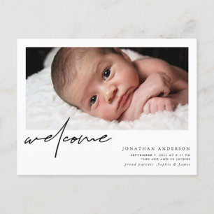Carte Postale Faire-part de naissance et Merci d'accueil