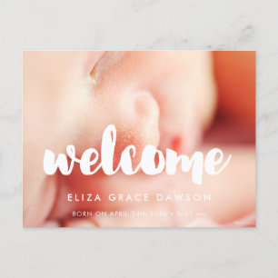Carte Postale Faire-part de naissance moderne