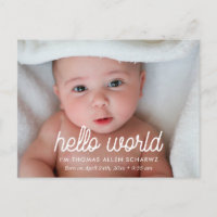 Faire-part de naissance photo du monde entier