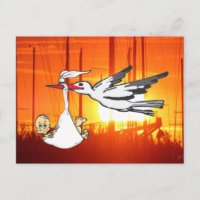 Faire-part de naissance Stork & Baby do-it-yoursel