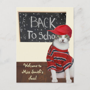 Carte Postale Faire-part De nouveau à l'école