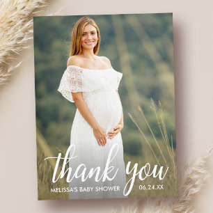 Carte Postale Faire-part de remerciement photo pour Baby Shower
