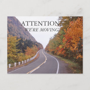 Carte Postale Faire-part Déménagement d'automne au New Hampshire