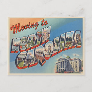 Carte Postale Faire-part Déplacement au changement d'adresse de la Caroline