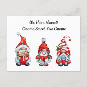 Carte Postale Faire-part Déplacement de la nouvelle maison Gnome Gnome doux