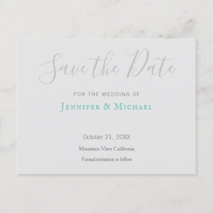 Carte Postale Faire-part Design professionnel mariage Moderne Enregistrer l