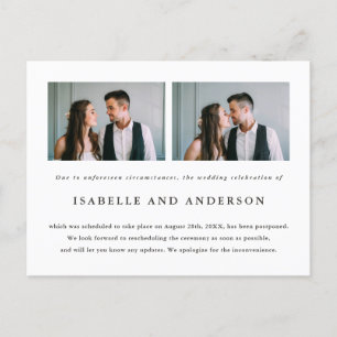 Carte Postale Faire-part Deux Mariages photo de report