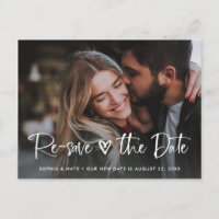 Deux photos | Cœur blanc et changement de date de 