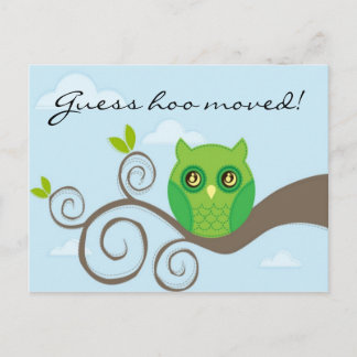 Carte Postale Faire-part Devinez comment vous avez bougé ! Style 2