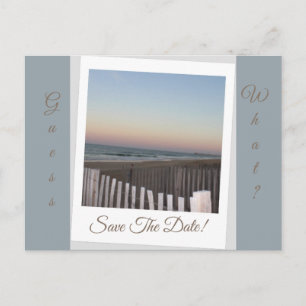 Carte Postale Faire-part Devinez quoi? Sauvegarder la date