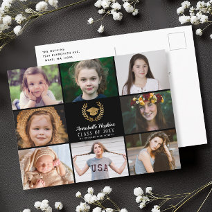 Carte Postale Faire-part Diplôme Collage photo